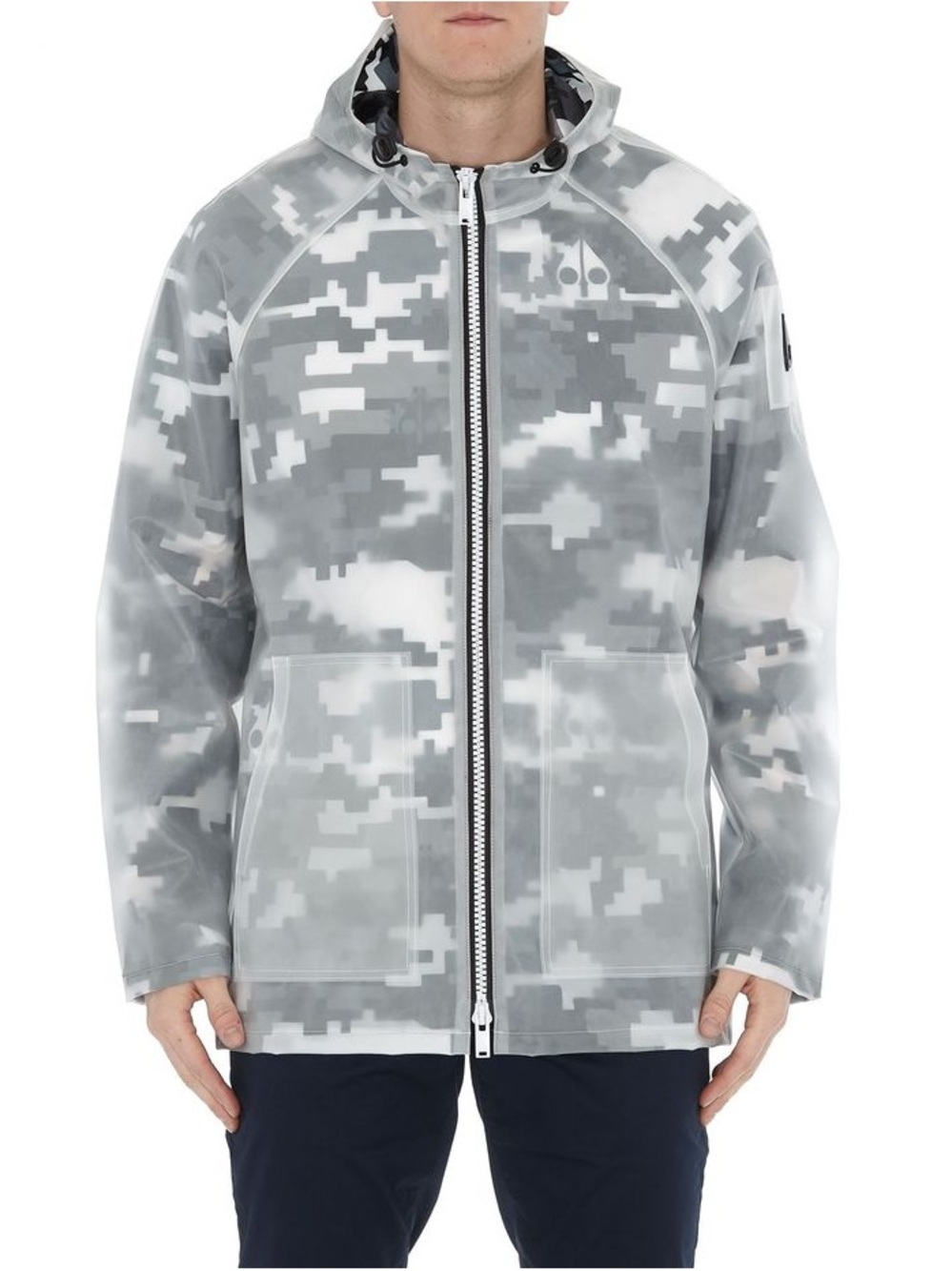 Moose Knuckles Kianuko Digital Camo Hooded Raincoat